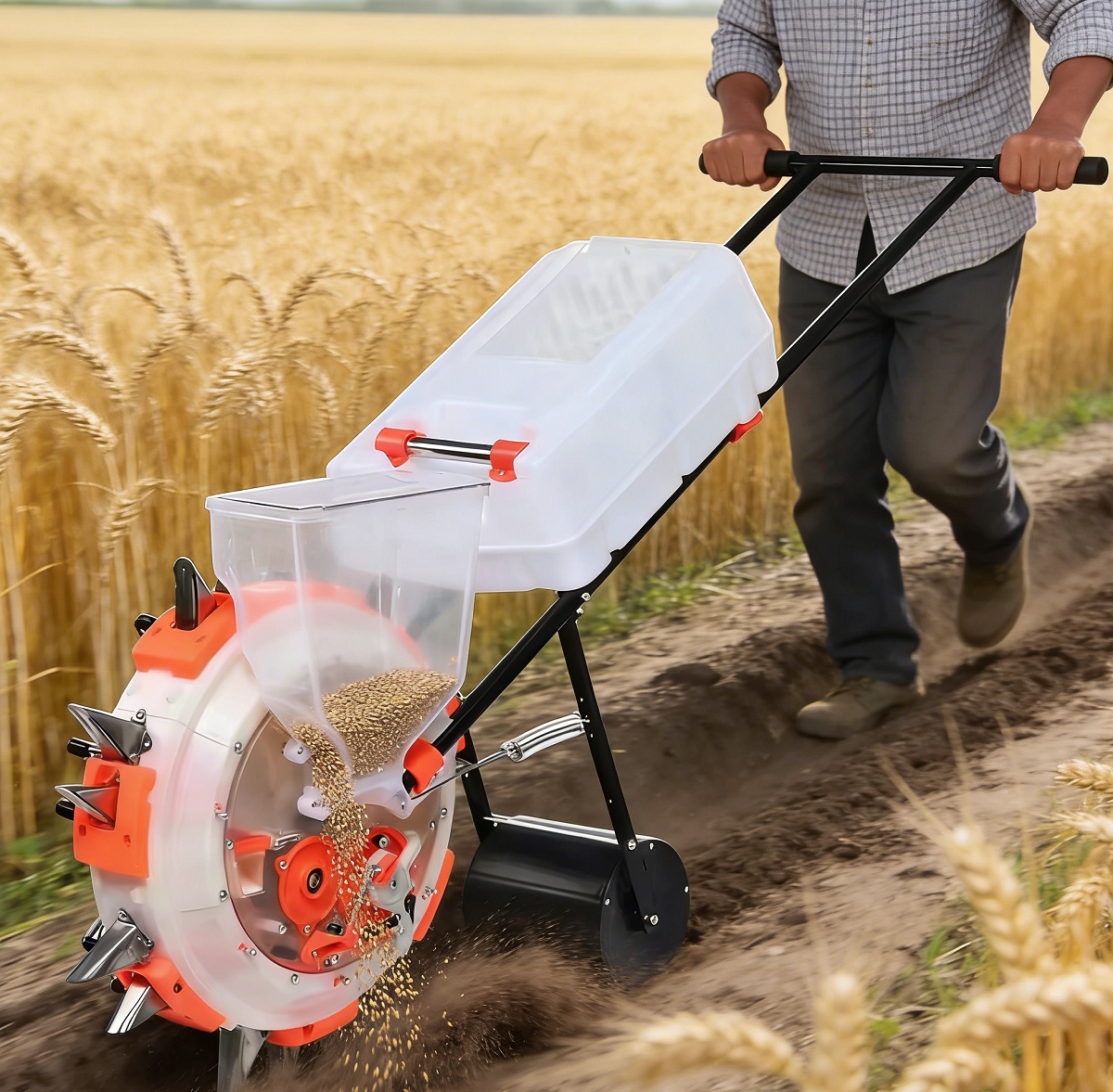 Hand Push Manual Seeder - Manu - Corn Sheller Machine reseña y precio
