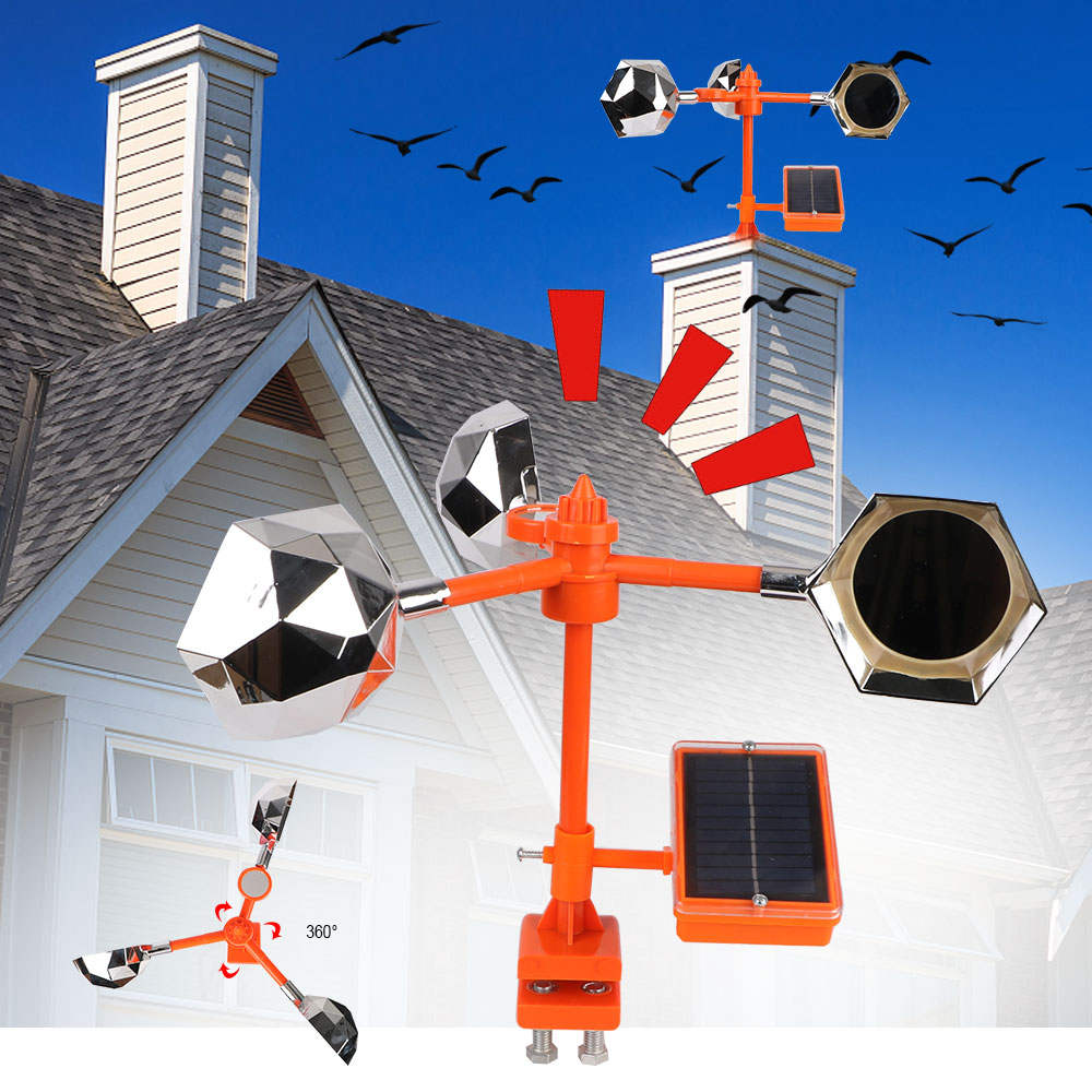 Solar Reflective Bird Repeller - Solar Bird Scarer reseña y precio