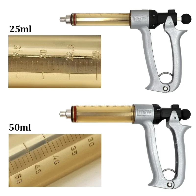 25/50ml Semi-Automatic Veterin - Veterinary Syringe Gun reseña y precio
