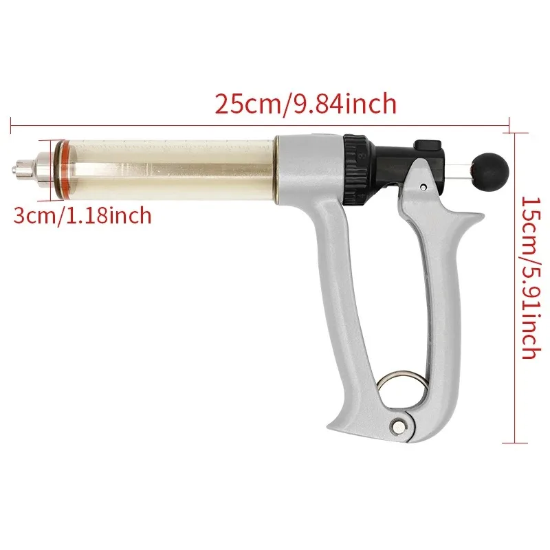 25/50ml Semi-Automatic Veterin - Veterinary Syringe Gun reseña y precio