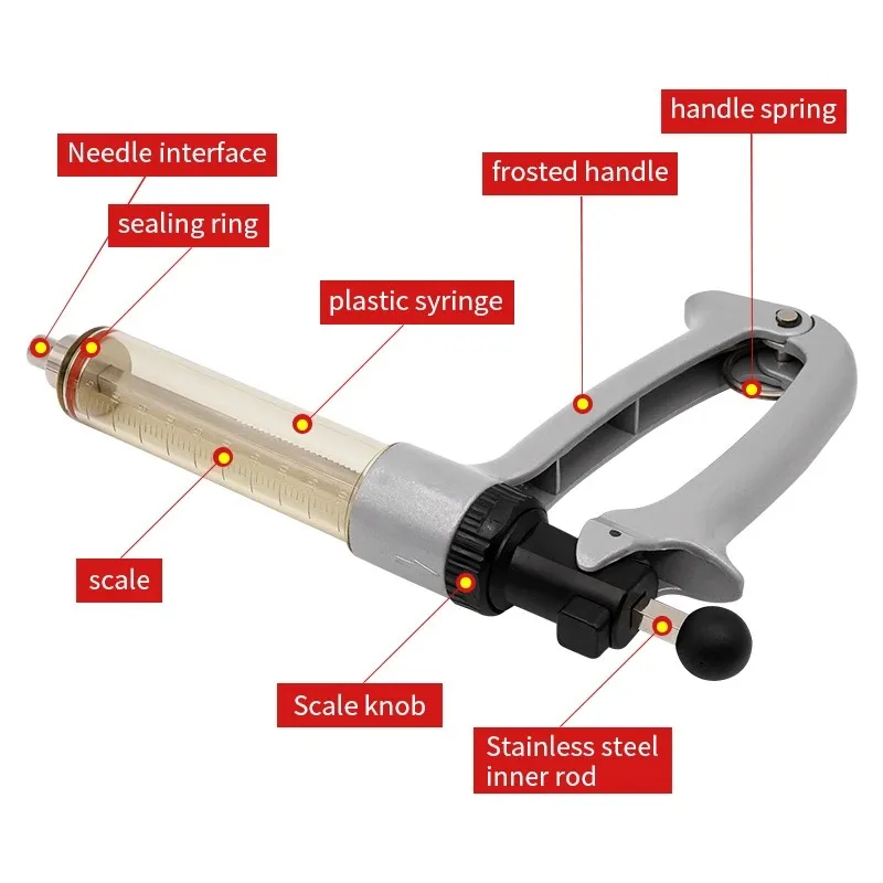 25/50ml Semi-Automatic Veterin - Veterinary Syringe Gun reseña y precio