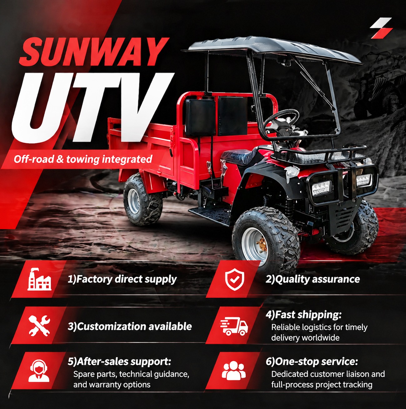 OEM 250cc Electric Start Farm  - Agriculture Farming Vehicles reseña y precio