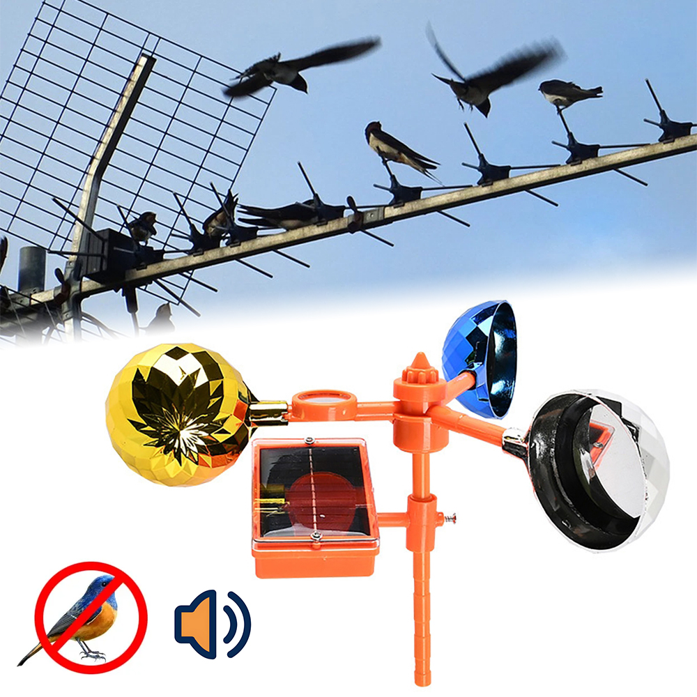 Solar Bird Repellent 360°Refle - Solar Bird Scarer reseña y precio