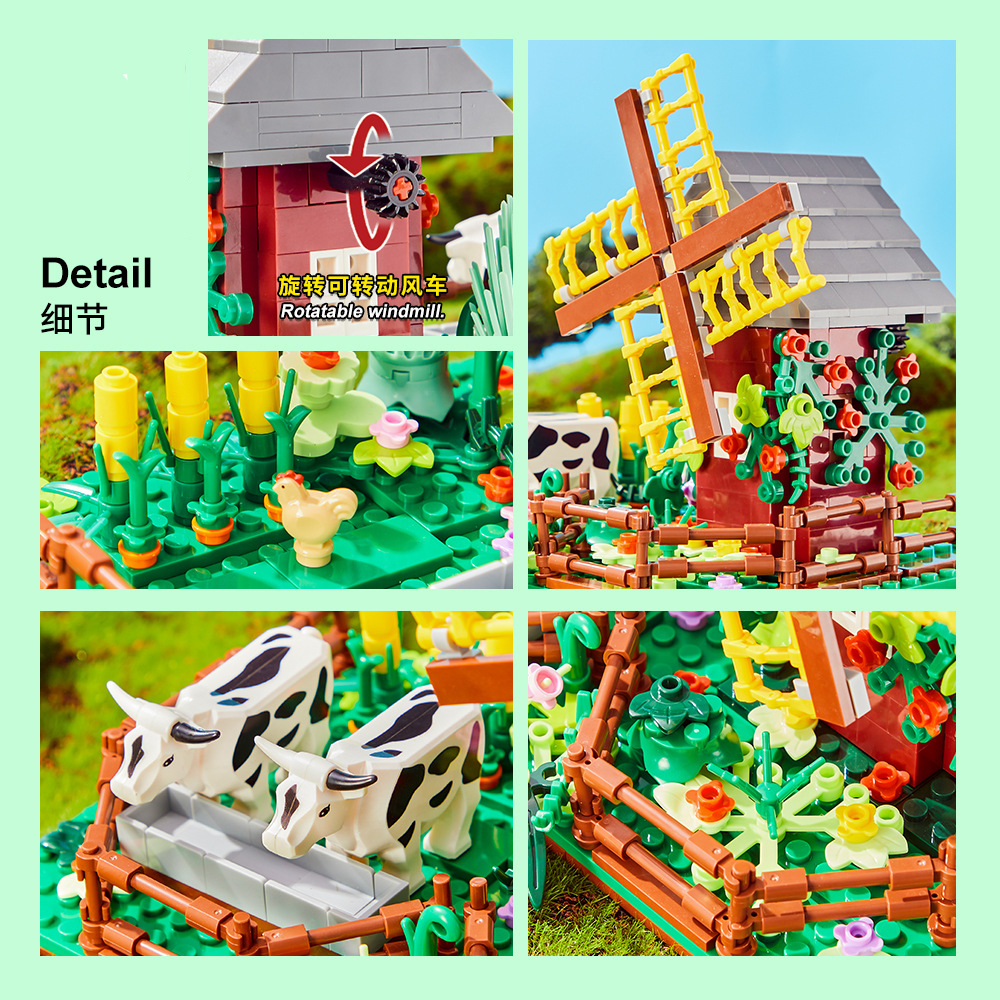 Happy Ranch MOC Building Block - Agriculture Farming Vehicles reseña y precio