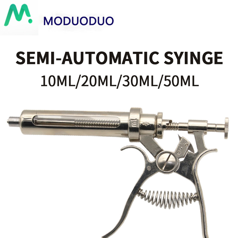 1PC 10ml 20 ml 30ml 50ml Metal - Veterinary Syringe Gun reseña y precio
