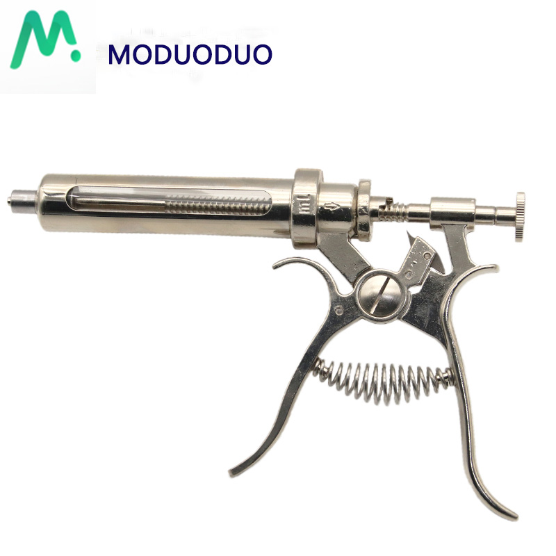 1PC 10ml 20 ml 30ml 50ml Metal - Veterinary Syringe Gun reseña y precio