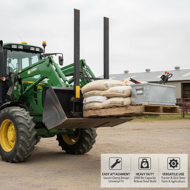 Loader Bucket Tine 60 Inch For - Farming Agriculture Equipment reseña y precio