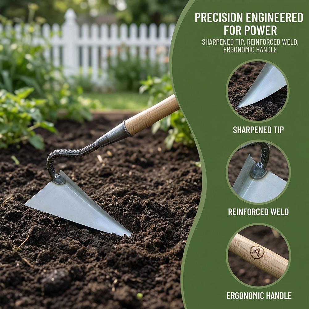 Triangle Furrow Hoe High Carbo - Farming Agriculture Land reseña y precio