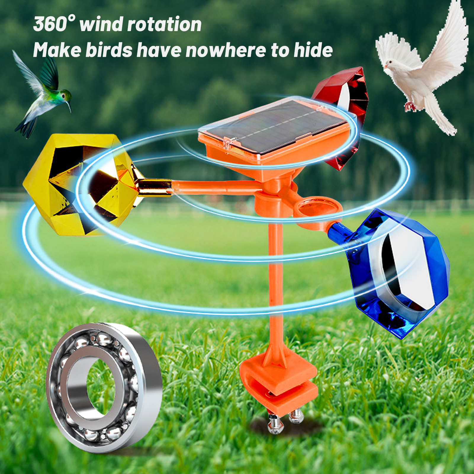 Birds Reflect Deterrent Solar  - Solar Bird Scarer reseña y precio