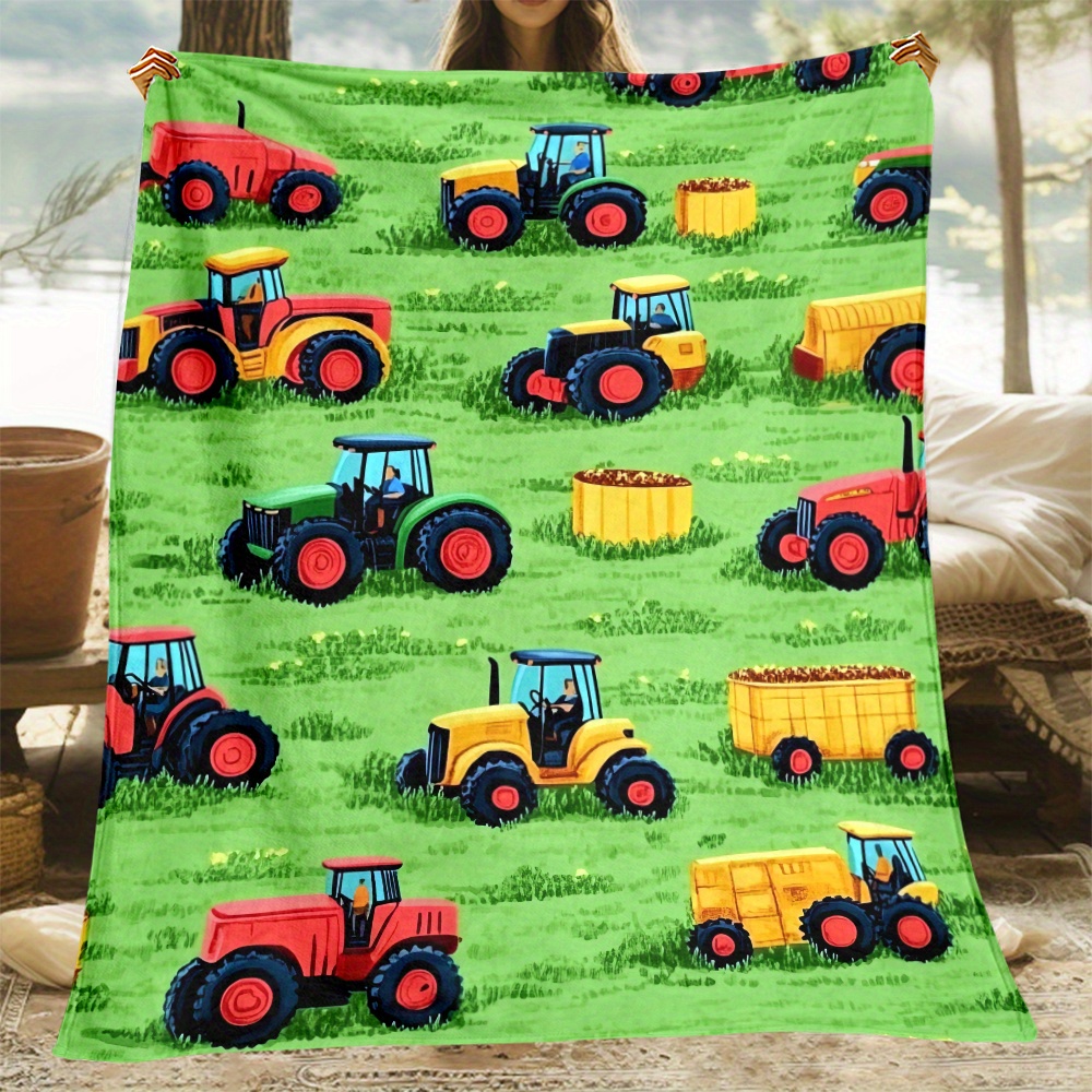 1pc Tractor Farm Vehicles Gree - Agriculture Farming Cartoon reseña y precio