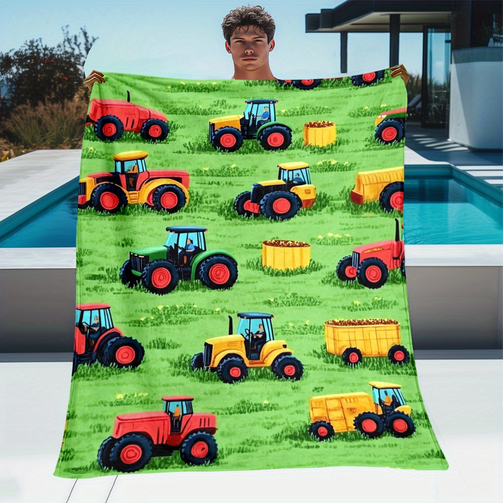 1pc Tractor Farm Vehicles Gree - Agriculture Farming Cartoon reseña y precio