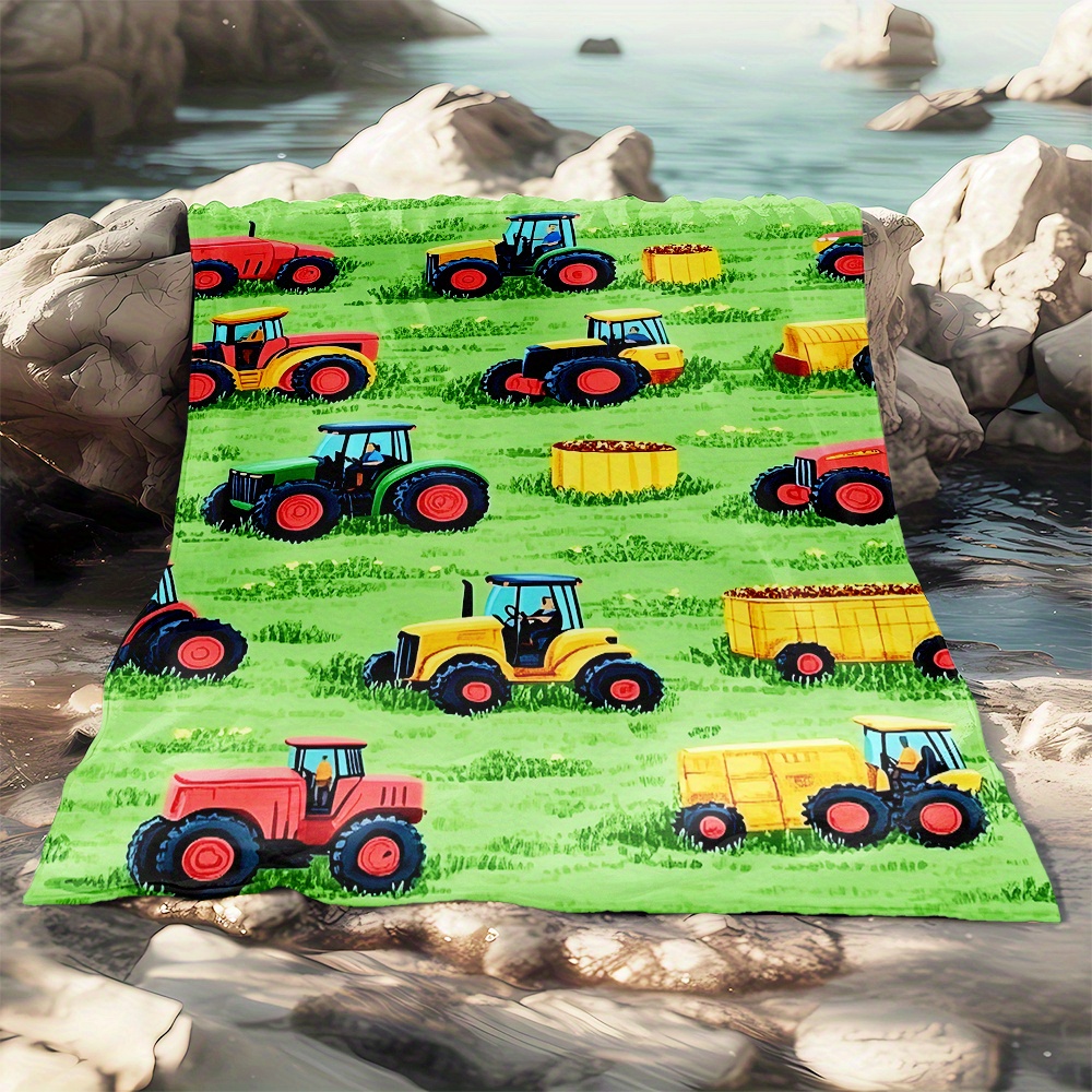 1pc Tractor Farm Vehicles Gree - Agriculture Farming Cartoon reseña y precio
