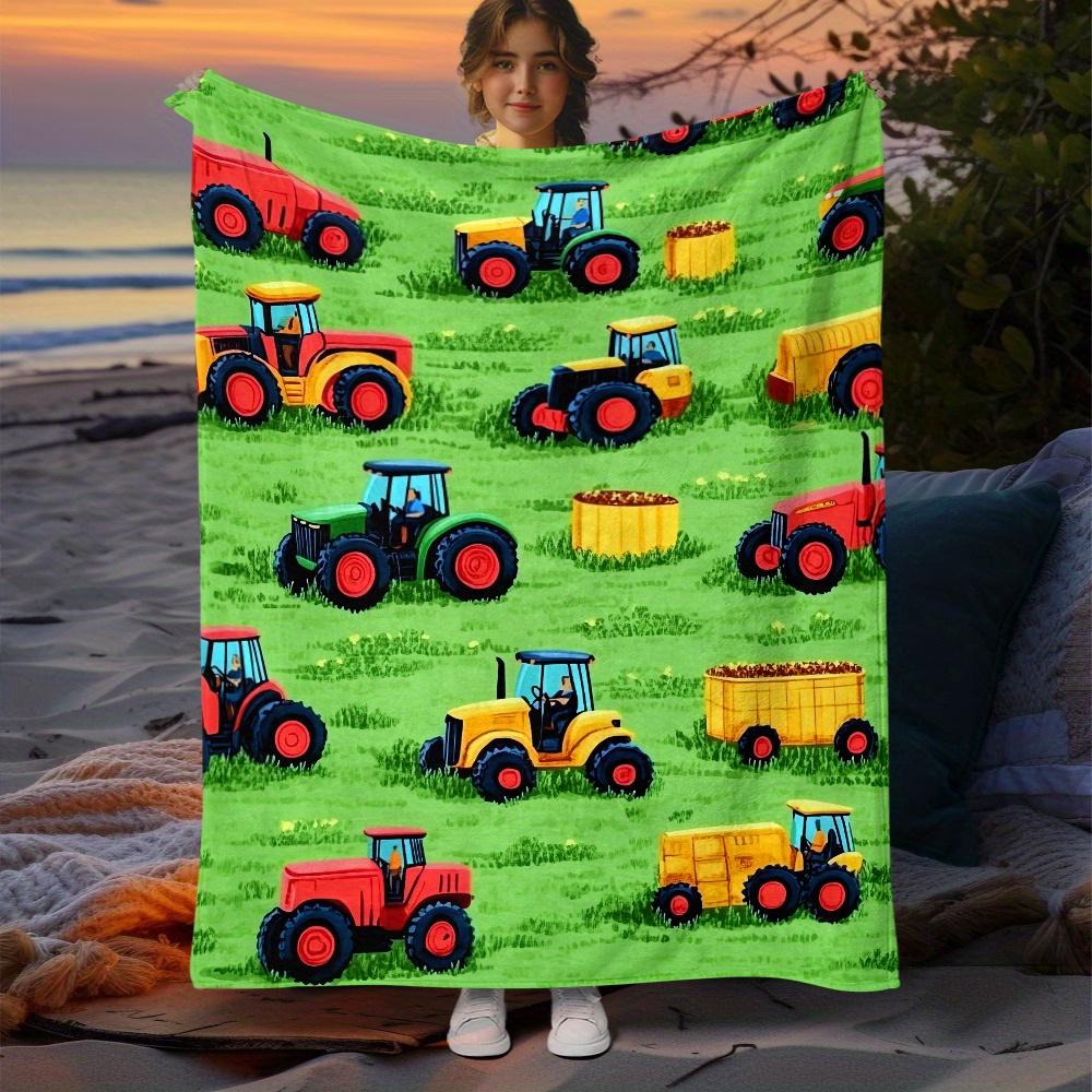 1pc Tractor Farm Vehicles Gree - Agriculture Farming Cartoon reseña y precio