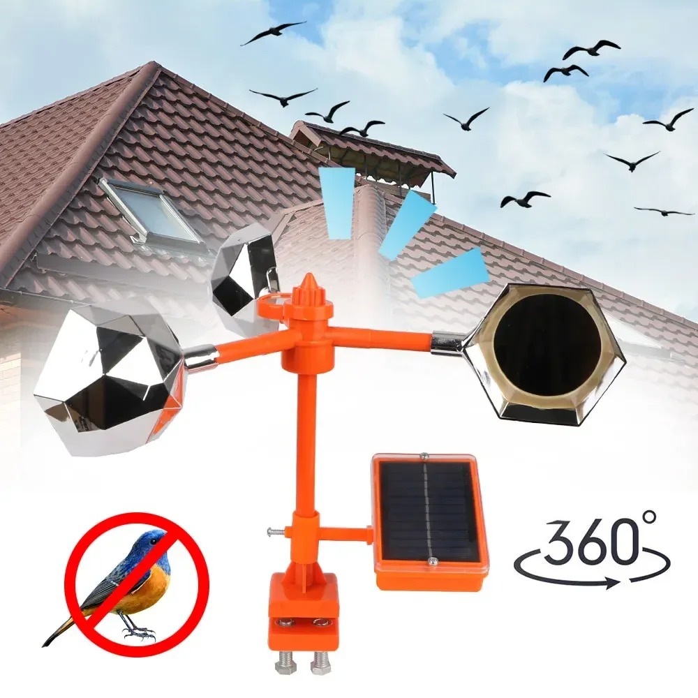 Solar Wind Powered 360° Bird R - Solar Bird Scarer reseña y precio