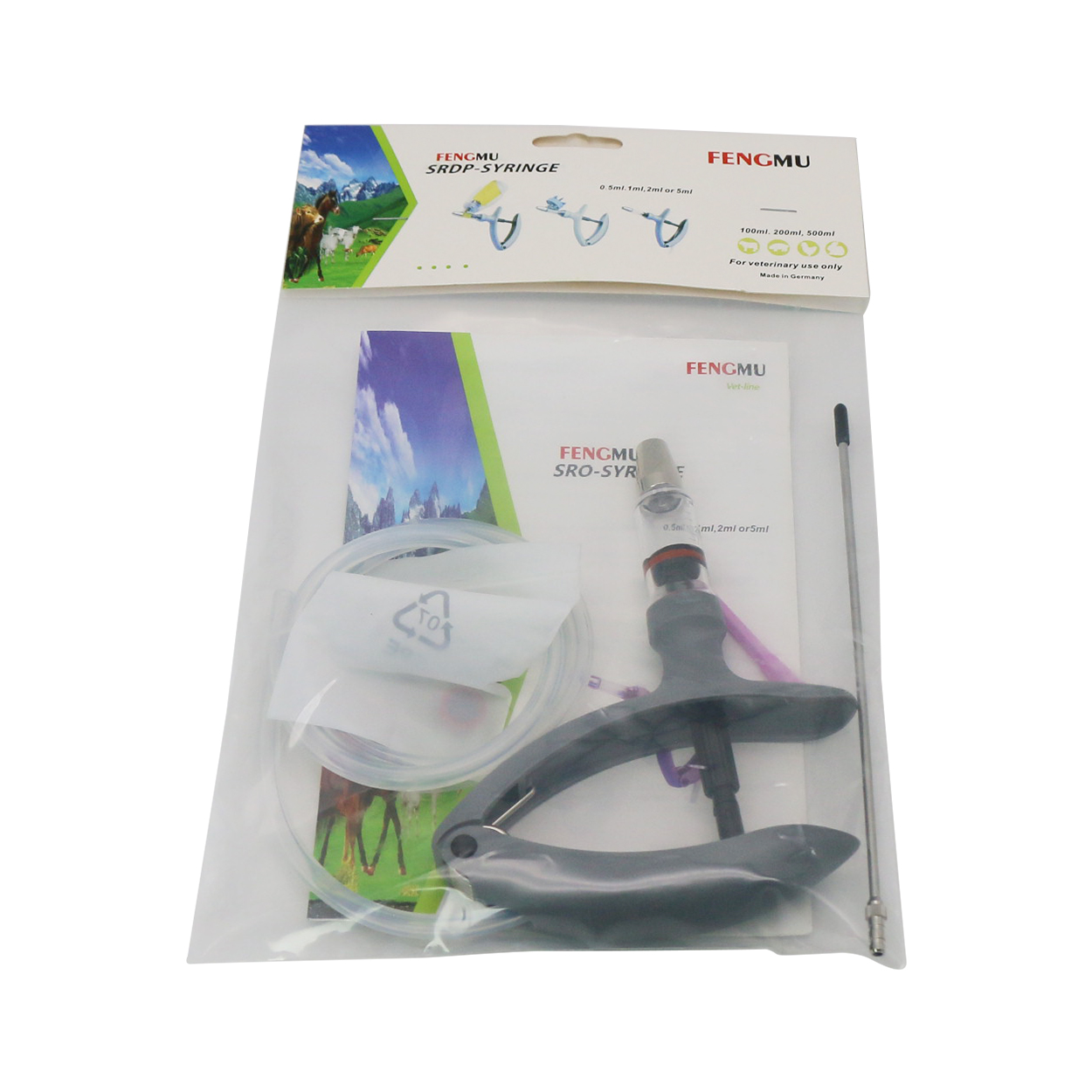 1 Pc 2ml / 5ml Animal Continuo - Veterinary Syringe Gun reseña y precio