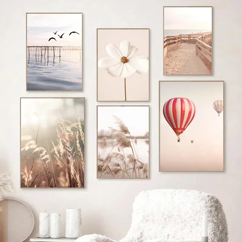 Beige Landscape Wall Art Poste - Orchard Sprayer Tractor reseña y precio