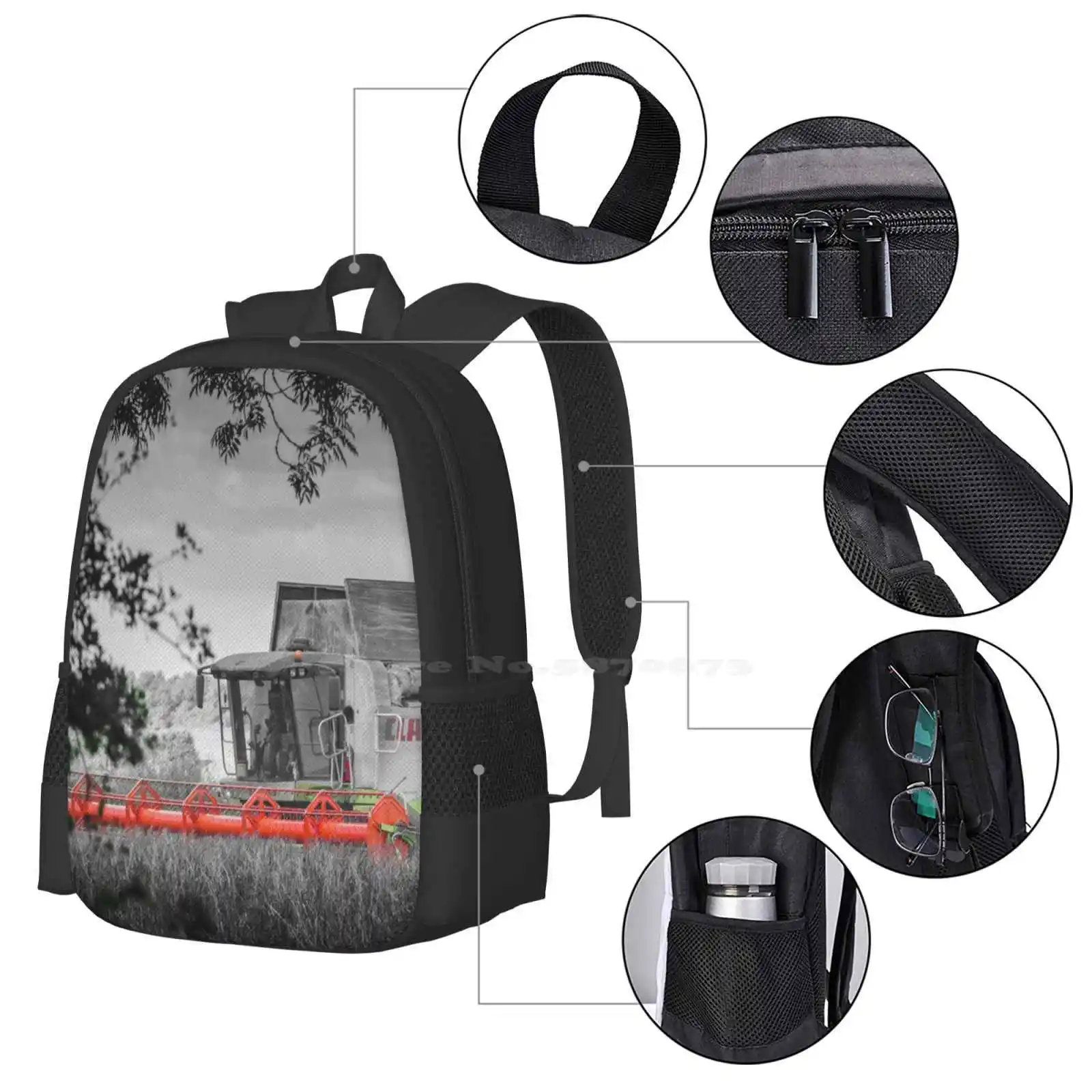 Harvesting Hot Sale Schoolbag  - Agriculture Farming Cartoon reseña y precio