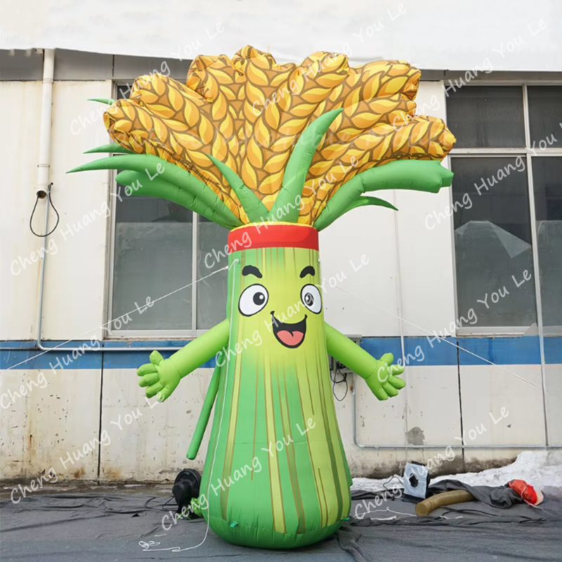 Green inflatable paddy agricul - Agriculture Farming Cartoon reseña y precio