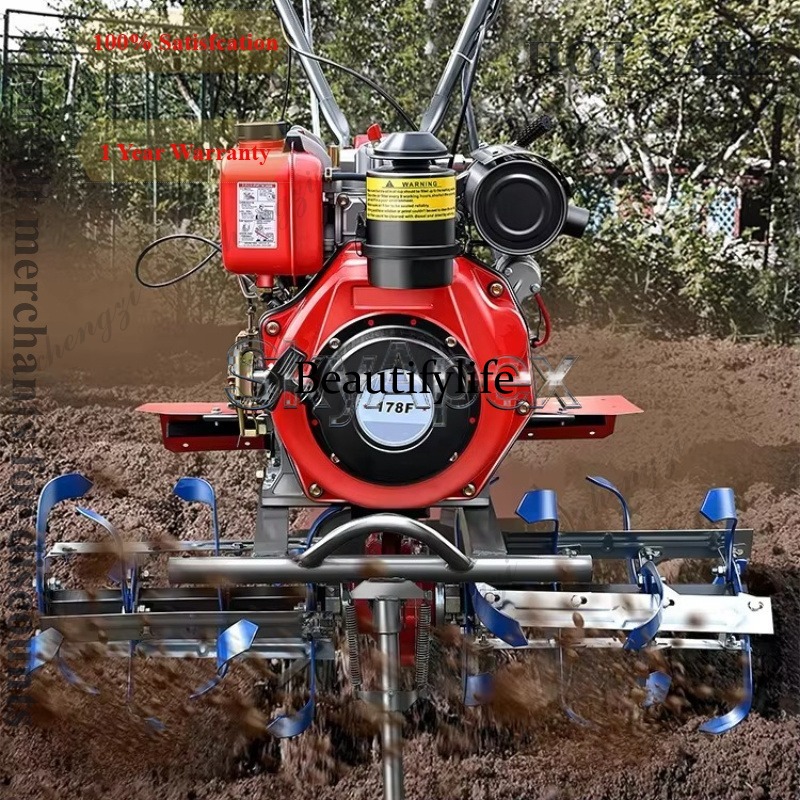 M81 New Mini Rotary Tiller Hou - Farming Agriculture Land reseña y precio