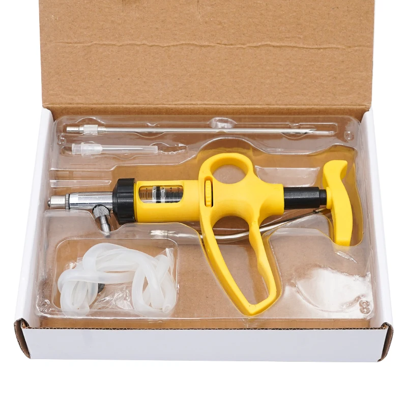 1 Set 5Ml/10Ml Adjustable Cont - Veterinary Syringe Gun reseña y precio