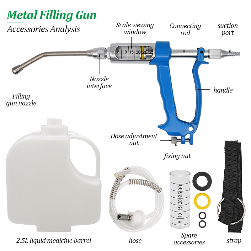 5/10/20/30ml Animal Veterinary - Veterinary Syringe Gun reseña y precio