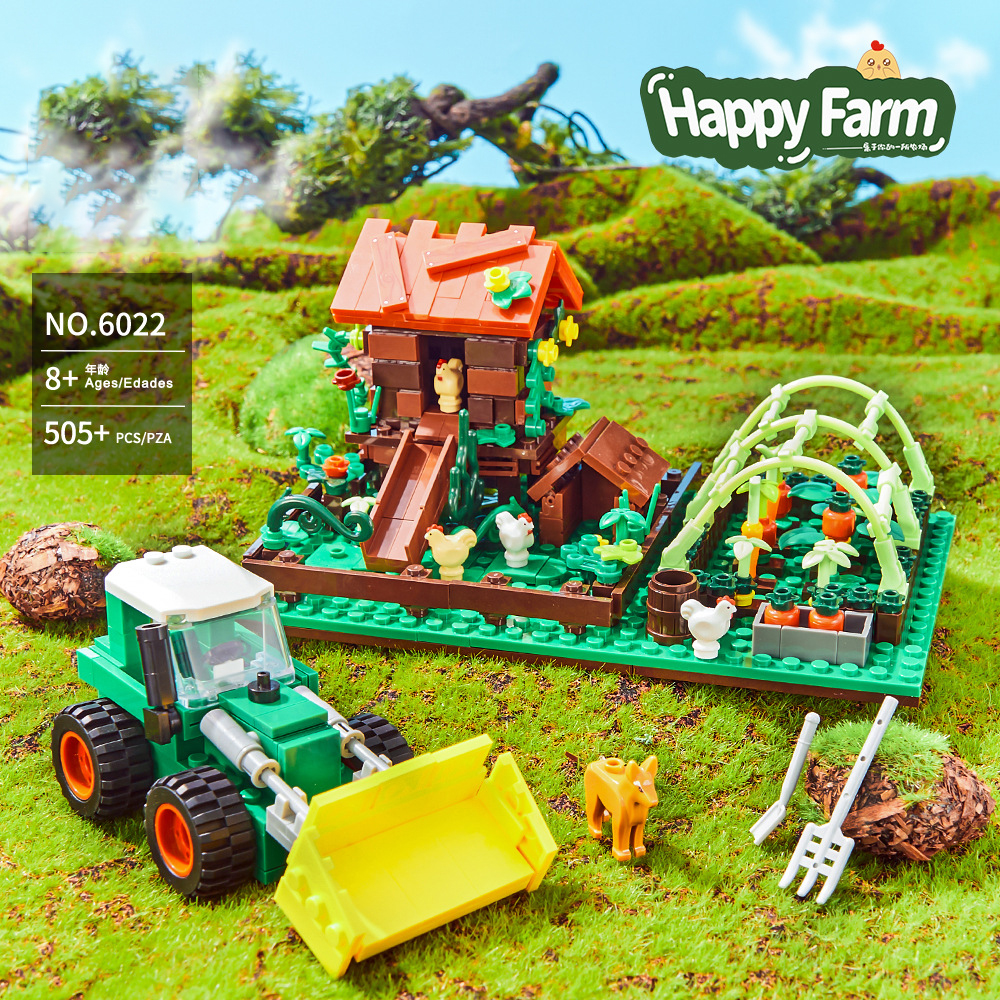 Happy Ranch MOC Building Block - Agriculture Farming Vehicles reseña y precio