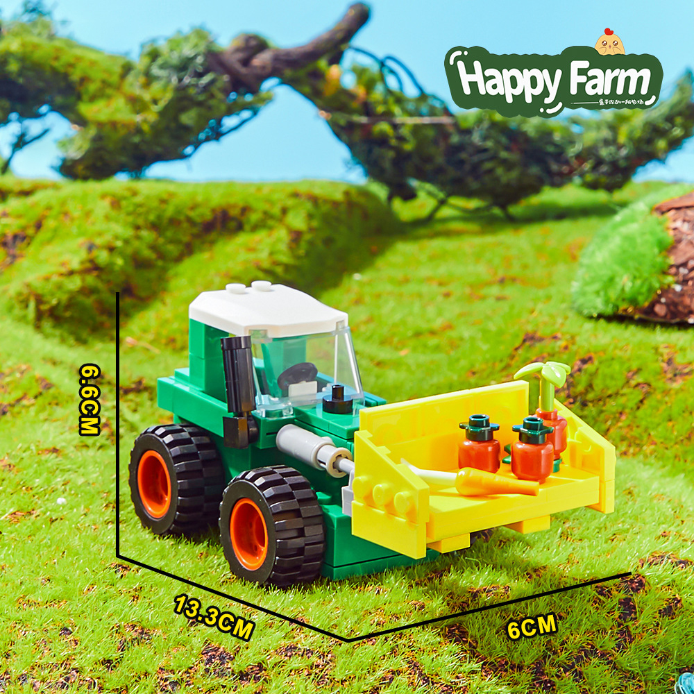 Happy Ranch MOC Building Block - Agriculture Farming Vehicles reseña y precio
