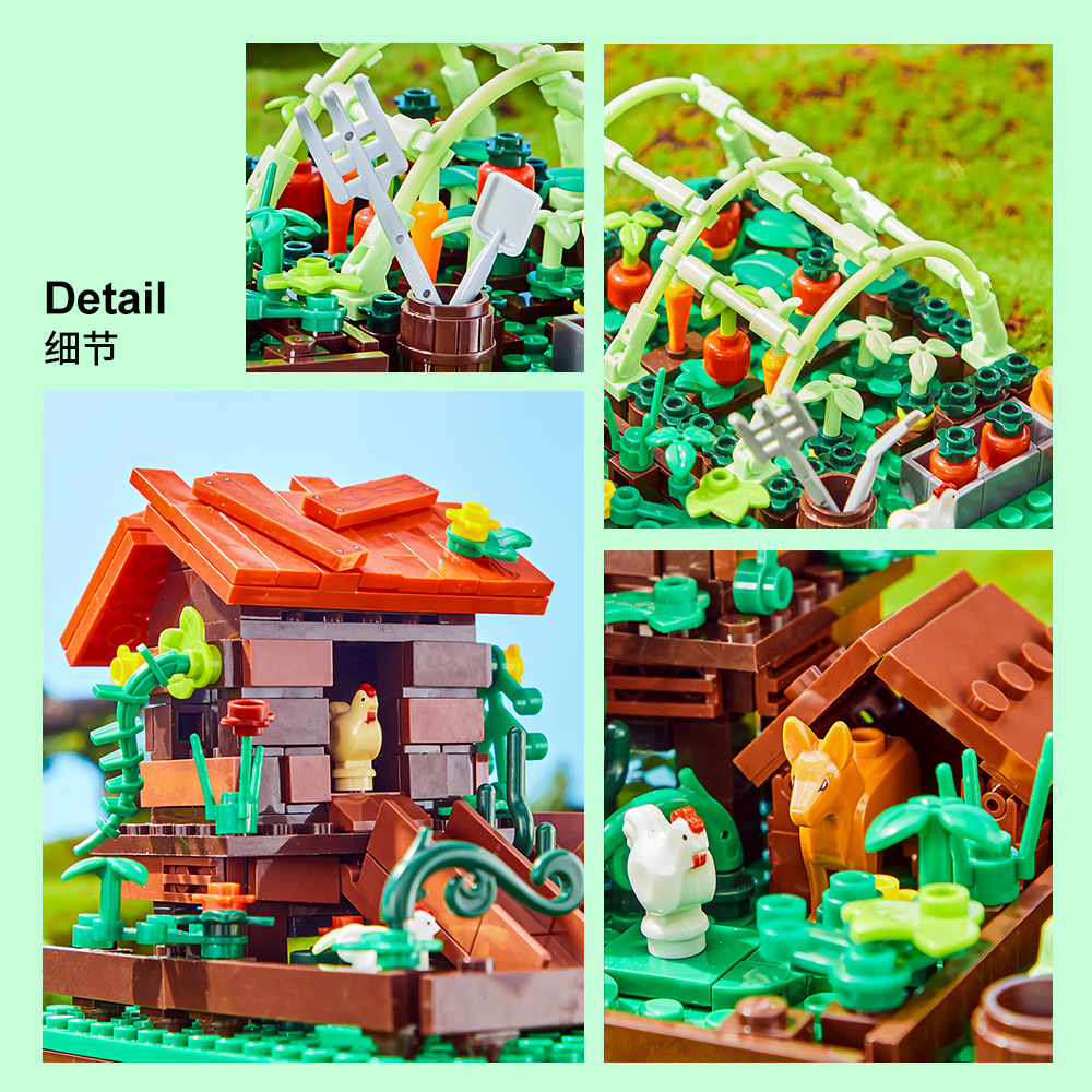 Happy Ranch MOC Building Block - Agriculture Farming Vehicles reseña y precio
